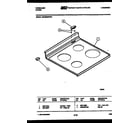 Frigidaire REGS39WNW1 cooktop parts diagram