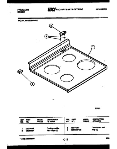 Cooktop parts