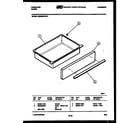 Frigidaire REGS39WNW1 drawer parts diagram