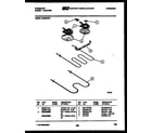 Frigidaire RG36BNW1 broiler parts diagram