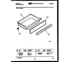 Frigidaire RG36BNW1 drawer parts diagram