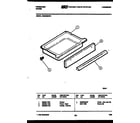 Frigidaire RGS36BNL1 drawer parts diagram