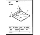 Frigidaire RGS36BNL1 cooktop parts diagram