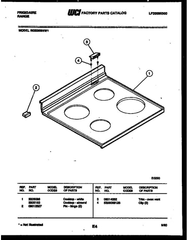 Cooktop parts