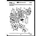 Frigidaire LCE772LW1 cabinet and component parts diagram
