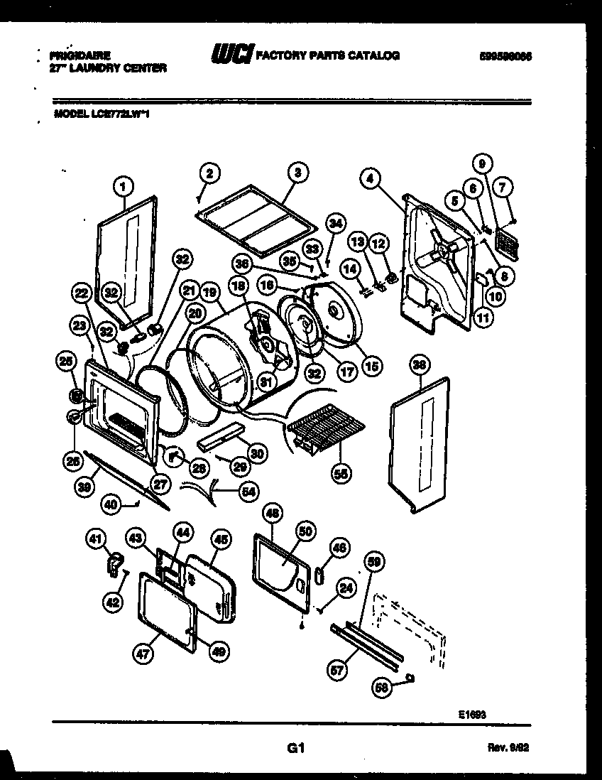 CABINET AND COMPONENT PARTS
