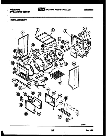 Cabinet and component parts