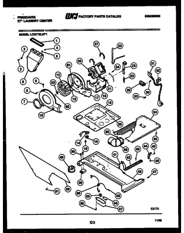 Motor and blower parts