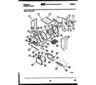 Frigidaire LCG771LW2 cabinet and component parts diagram