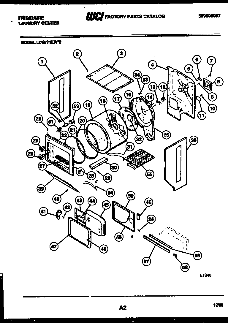 Cabinet and component parts