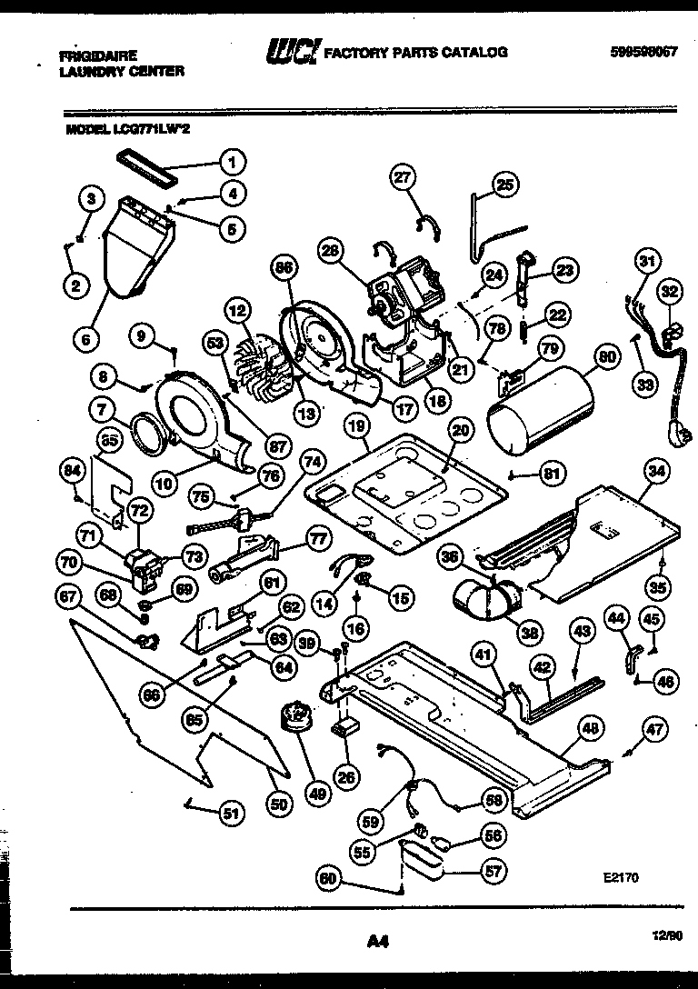 Motor and blower parts