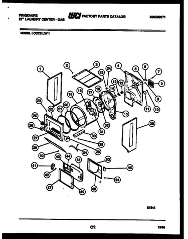 Cabinet and component parts