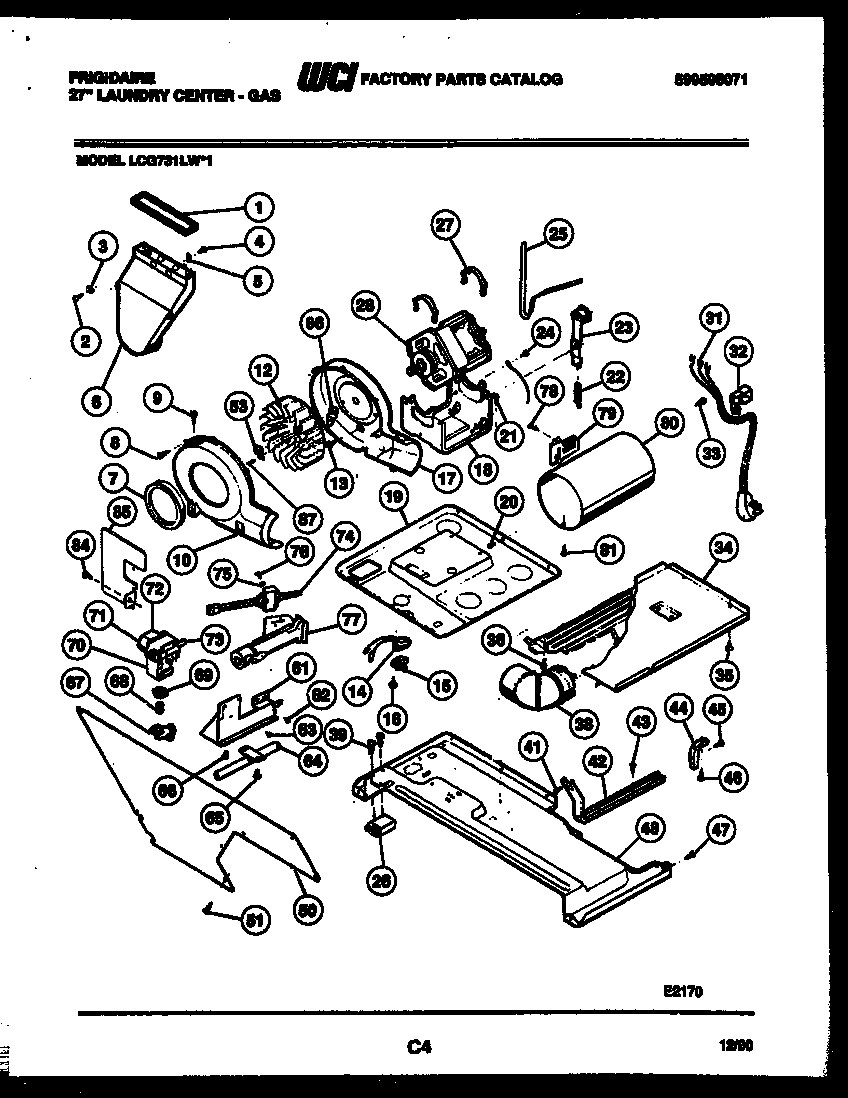 Motor and blower parts