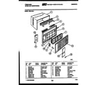 Frigidaire A08LH5L2 cabinet parts diagram