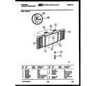 Frigidaire A08LH5L2 window mounting parts diagram
