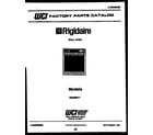 Frigidaire RG94BFB1 cover page- text only diagram