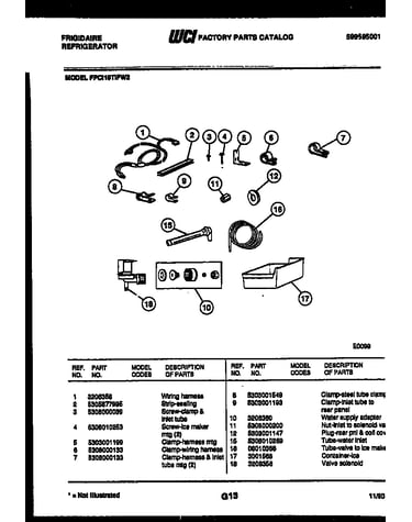 Ice maker installation parts