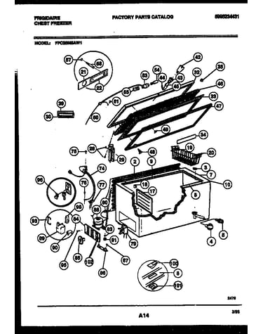 Chest freezer parts