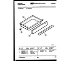 Frigidaire REG34NW1 drawer parts diagram