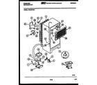 Frigidaire FPCE19TFW1 system and automatic defrost parts diagram