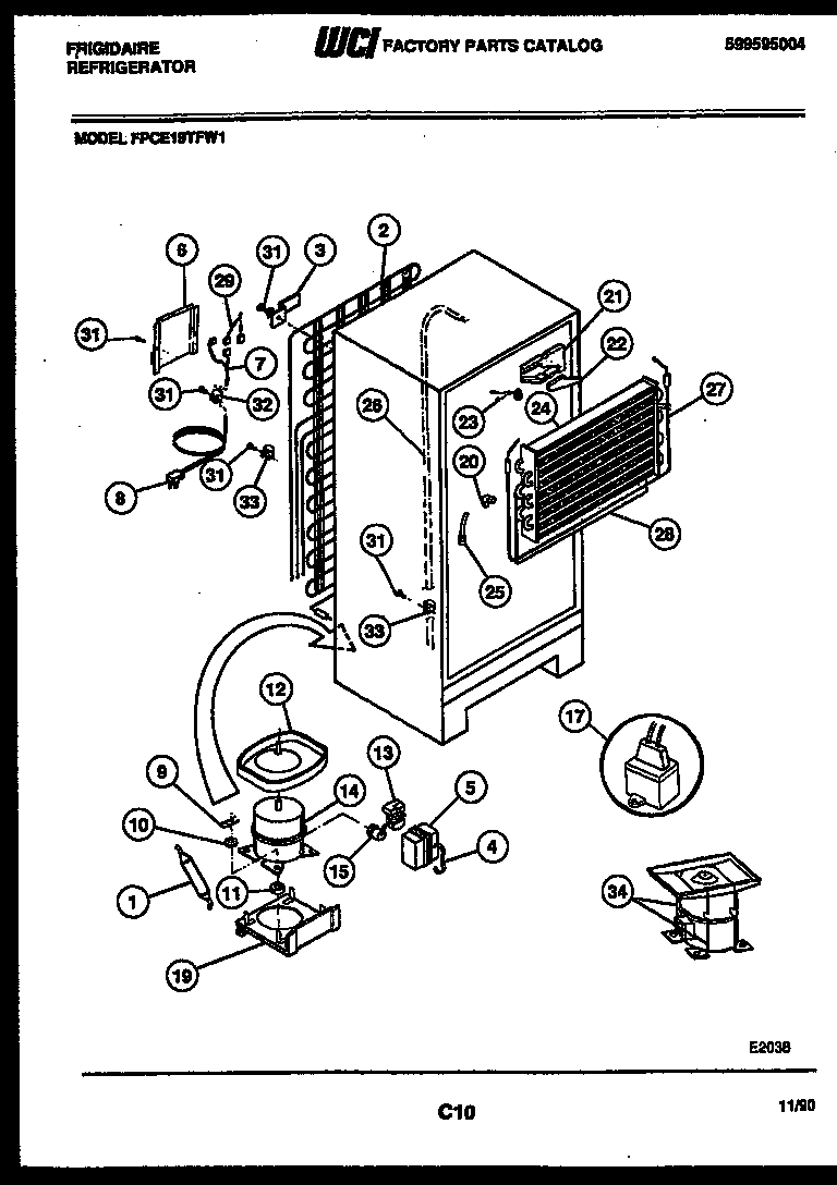 System and automatic defrost parts