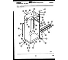 Frigidaire FPES18TLH3 cabinet parts diagram