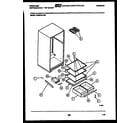 Frigidaire FPES18TLA3 shelves and supports diagram