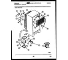 Frigidaire FPES18TLF3 system and automatic defrost parts diagram