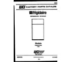 Frigidaire FPES19TFW2 cover page diagram