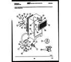 Frigidaire FPES19TFF2 system and automatic defrost parts diagram