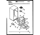 Frigidaire FPZ19TFW2 shelves and supports diagram