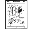 Frigidaire FPZ19TFL2 system and automatic defrost parts diagram