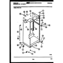 Frigidaire FPS21TLF3 cabinet parts diagram