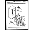 Frigidaire FPZ21TFW3 shelves and supports diagram