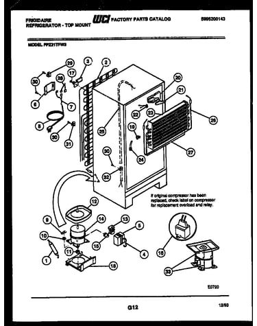 System and automatic defrost parts