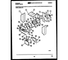 Frigidaire LCG751LW2 cabinet and component parts diagram