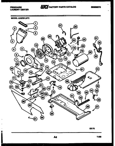 Motor, blower and body assembly