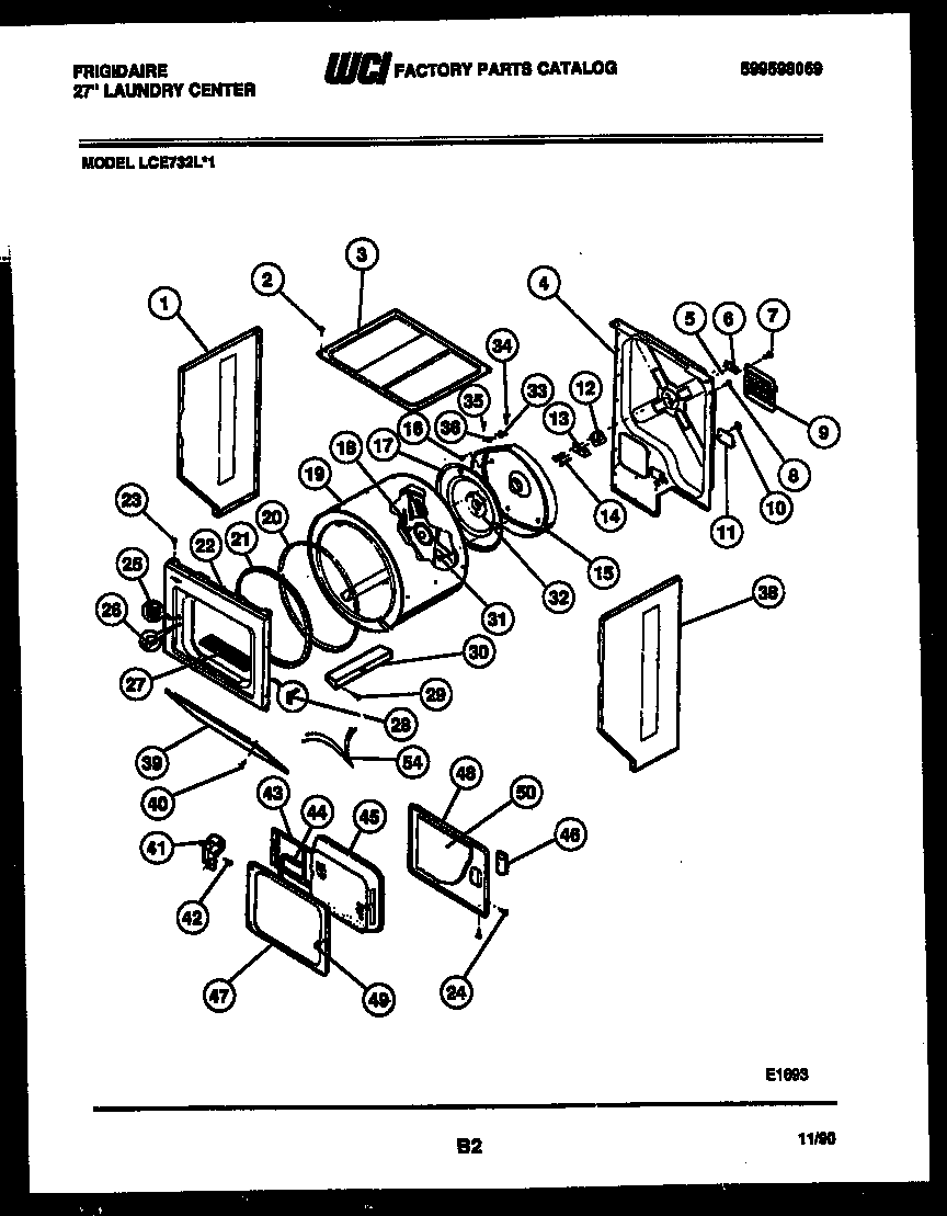 Cabinet and component parts