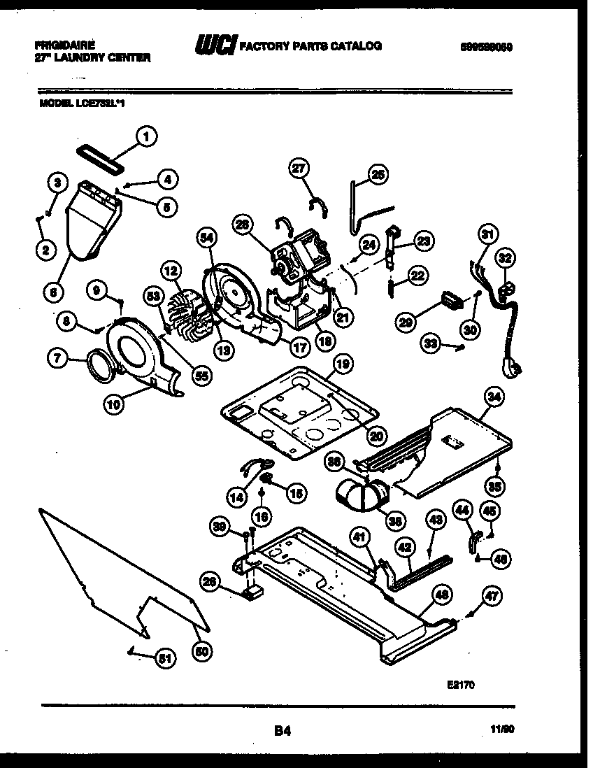 Motor, blower and body assembly