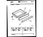 Frigidaire RGC434MDW1 drawer parts diagram