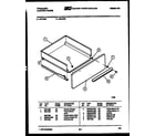 Frigidaire R21CW6 drawer parts diagram