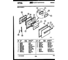 Frigidaire REG78WLB1 door parts diagram