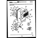 Frigidaire FPD17TFH2 system and automatic defrost parts diagram