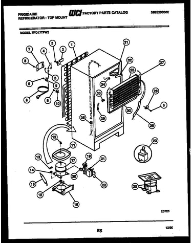System and automatic defrost parts