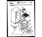 Frigidaire FPZ17TFL2 shelves and supports diagram
