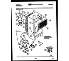 Frigidaire FPZ17TFW2 system and automatic defrost parts diagram