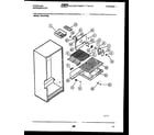Frigidaire FPI17TFF2 shelves and supports diagram