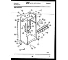 Frigidaire FPCE21TFW3 cabinet parts diagram