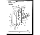 Frigidaire FPES18TLH4 cabinet parts diagram