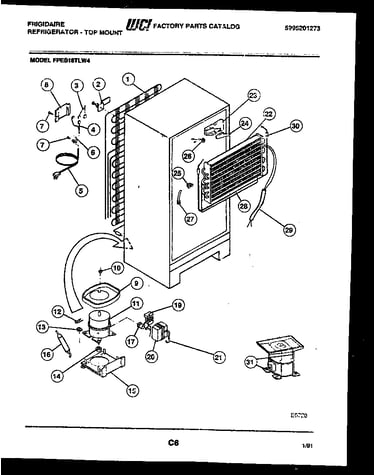 System and automatic defrost parts
